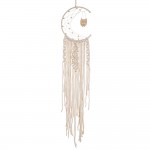 Moon & Owl Dream Catcher Hand Wovel Tapestry 100cm Long